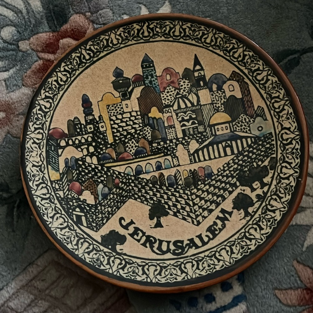 Ceramic Jerusalem plate